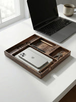 Customizable Solid Wood Desk Organizer – Handcrafted - Tuft & Timber Co., LLC