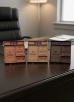 Handcrafted Wood Desk Organizer – (Epoxy Fill) - Tuft & Timber Co., LLC