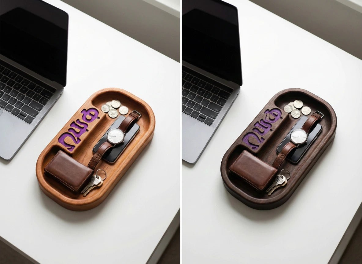 Personalized Catch - All Trays (Color Filled) - Handcrafted - Tuft & Timber Co., LLC